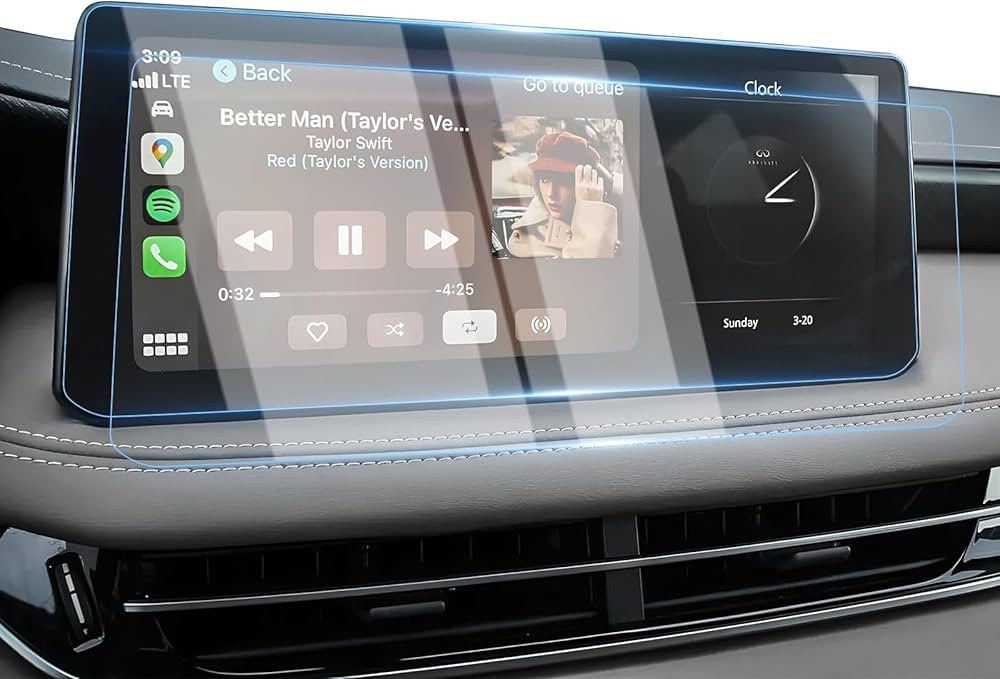 Karltys 2 Pack Screen Protector for 2022-2024 Infiniti QX60 12.3-Inch Touch Screen, 9H Tempered G... | Amazon (US)