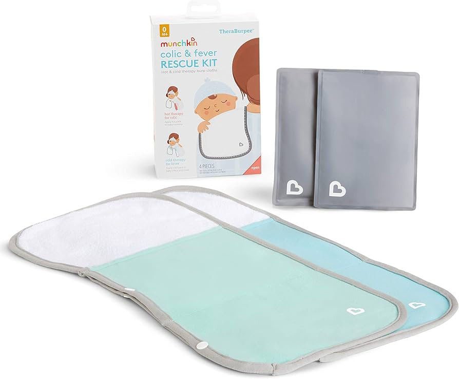 Munchkin® TheraBurpee Colic & Fever Rescue Kit with Hot & Cold Therapy Burp Cloths | Amazon (US)