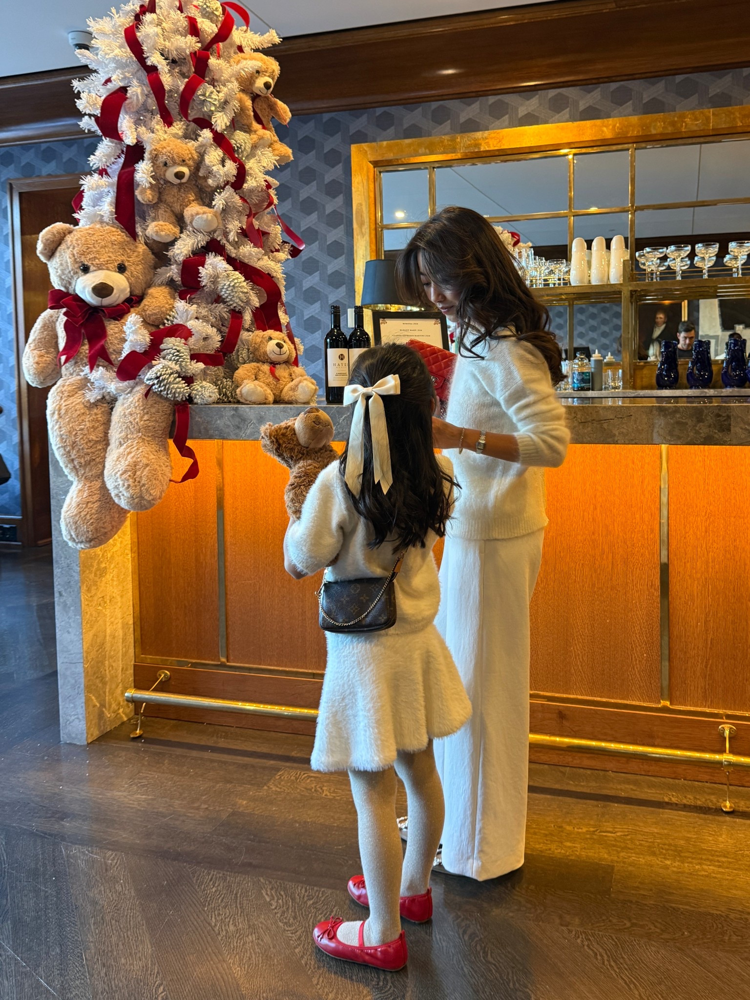 Winter white cozy mom & me outfits
On me: 
- I'm in an old Sezane sweater with lace (the bloomingdales Rails one linked is super similar) worn backwards
- Aritzia drape pants 2XS short

On Nori:
- H&M skirt set 6-8 she loves this so much I got a second color
- amazon red ballet flats and bow
- Louis Vuitton pochette with an amazon strap in the 23" length works for little kids

 

 #LTKmomlife #LTKPetite #LTKKids