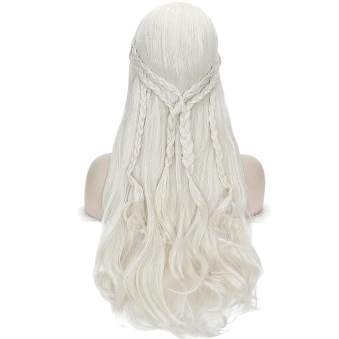 Long Curly Braids Wig for Women Blonde Fairy Elf Cosplay Hair Wig Halloween Party Costume Accesso... | Amazon (US)
