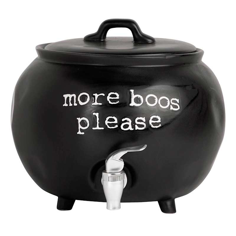 More Boos Please Black Cauldron Drink Dispenser, 1.7 Gal | At Home