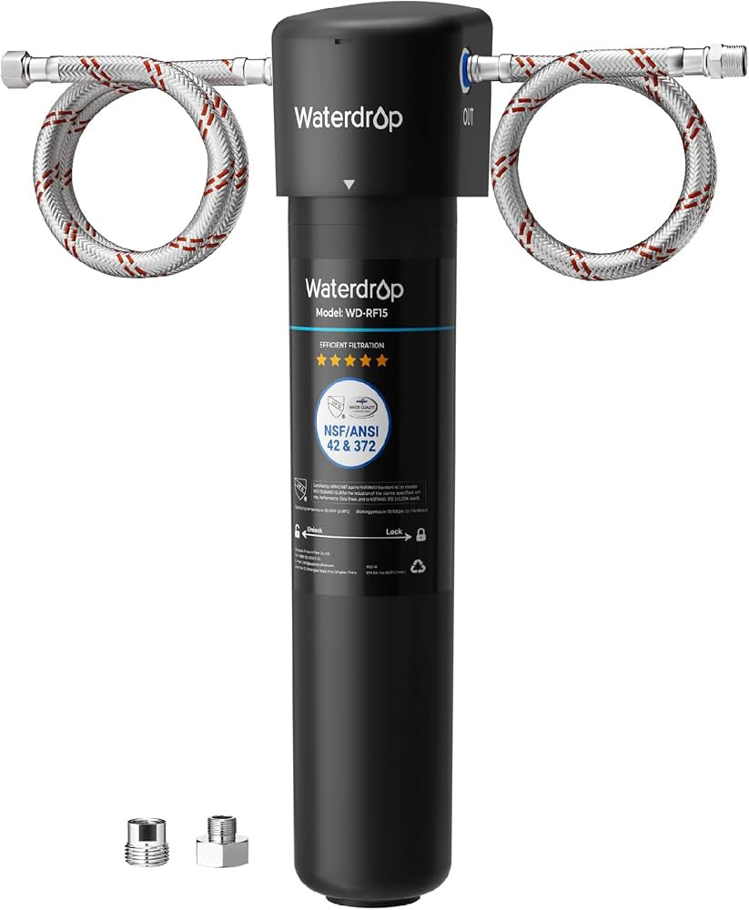 Waterdrop 15UA Under Sink Water Filter System, Reduces Lead, Chlorine, Bad Taste & Odor, Under Co... | Amazon (US)