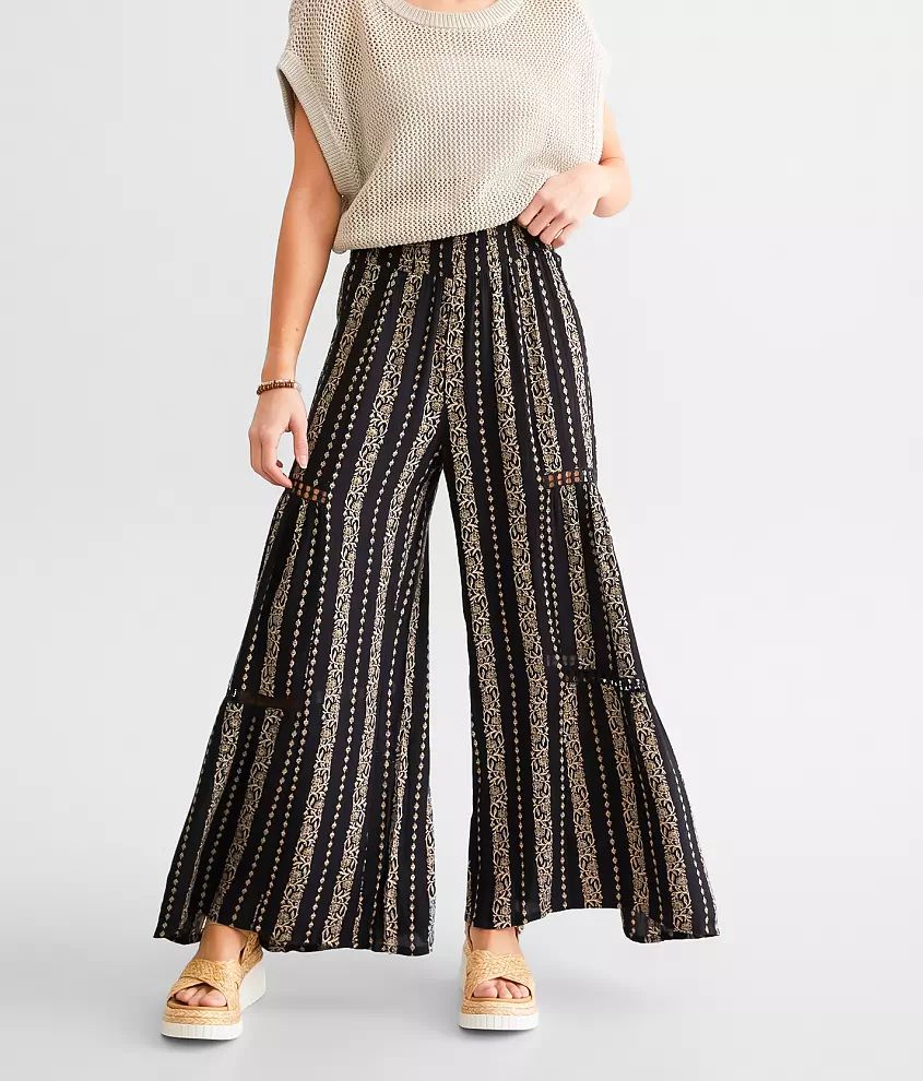 Floral Striped Beach Pant | Buckle