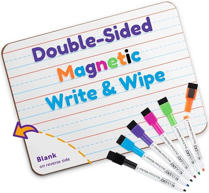 Quality Ruled Dry Erase Lapboard – Double-Sided Magnetic Whiteboard with Lines and Blank Surfac... | Amazon (US)