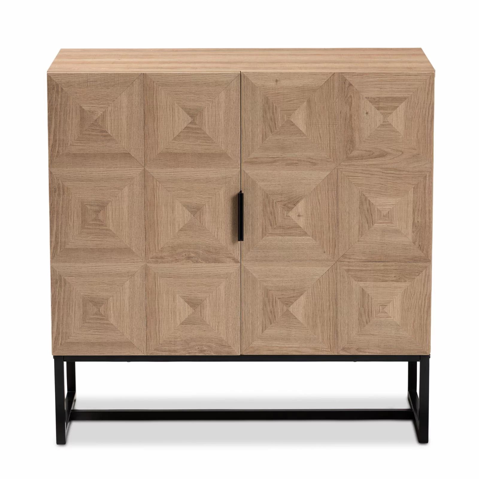 Baxton Studio Darien 2-Door Storage Cabinet | Walmart (US)