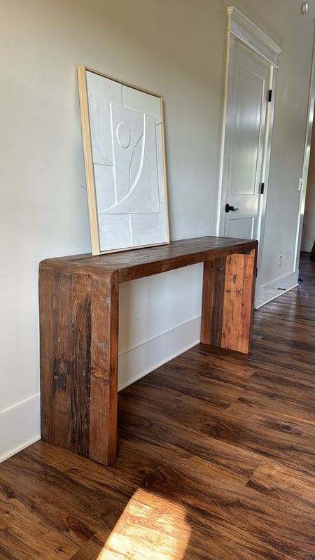 Under $500 SOLID wood console table. Y’all this is the best furniture I’ve ever purchased from wayfair it feels SO high end im shook 

#LTKhome #LTKsalealert
