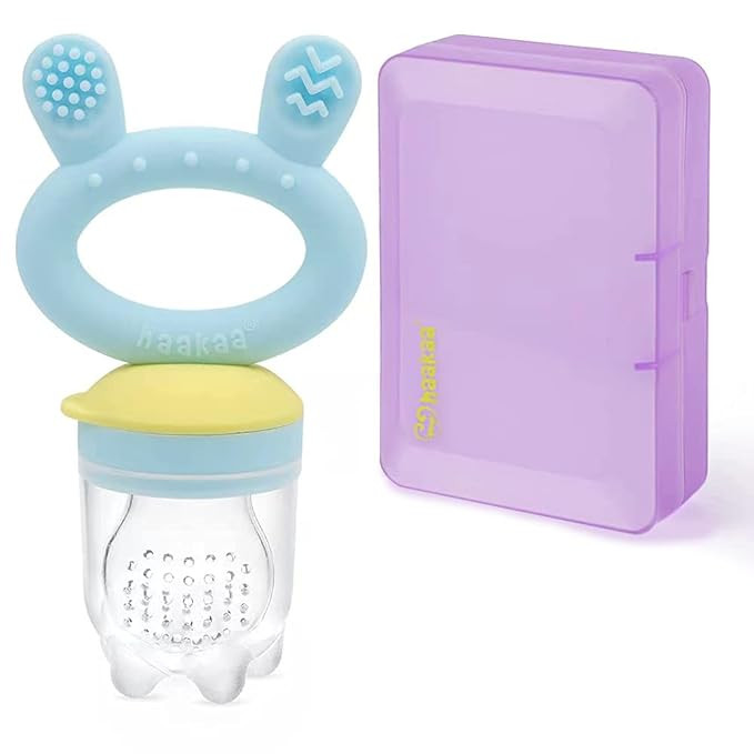 Haakaa Baby Food Feeder/Fruit Feeder Pacifier Silicone Baby Feeder Teether for Babies Infant Teet... | Amazon (US)