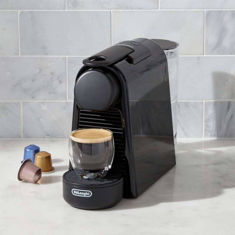 Nespresso by De'Longhi Essenza Mini Black Espresso Maker + Reviews | Crate and Barrel | Crate & Barrel