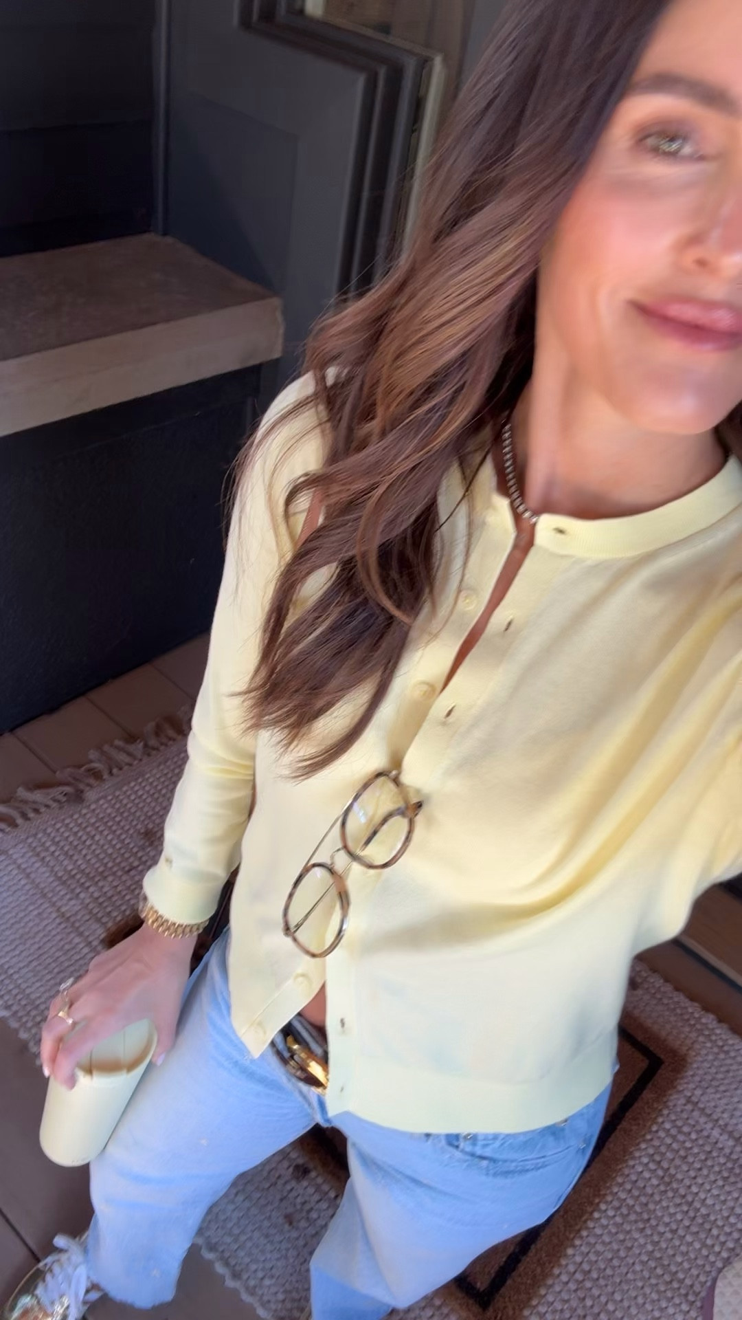 Lightweight spring cardigan sweater to pick off Easter weekend 💛🍋☀️🐣 wearing a small

Spring outfit 
Adidas sneakers 

#LTKSeasonal #LTKootd