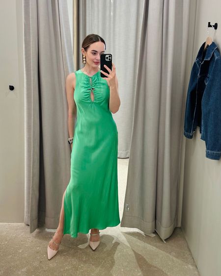 Perfect maxi green dress for summer. Wedding guest dress idea. Rails dress. Green dress. 

#LTKstyletip #LTKwedding #LTKSeasonal