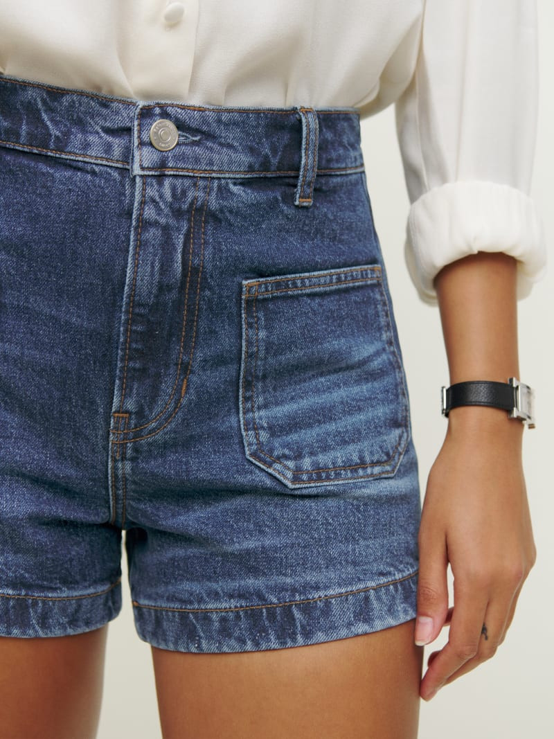 Alyssa High Rise Jean Shorts | Reformation (Global)