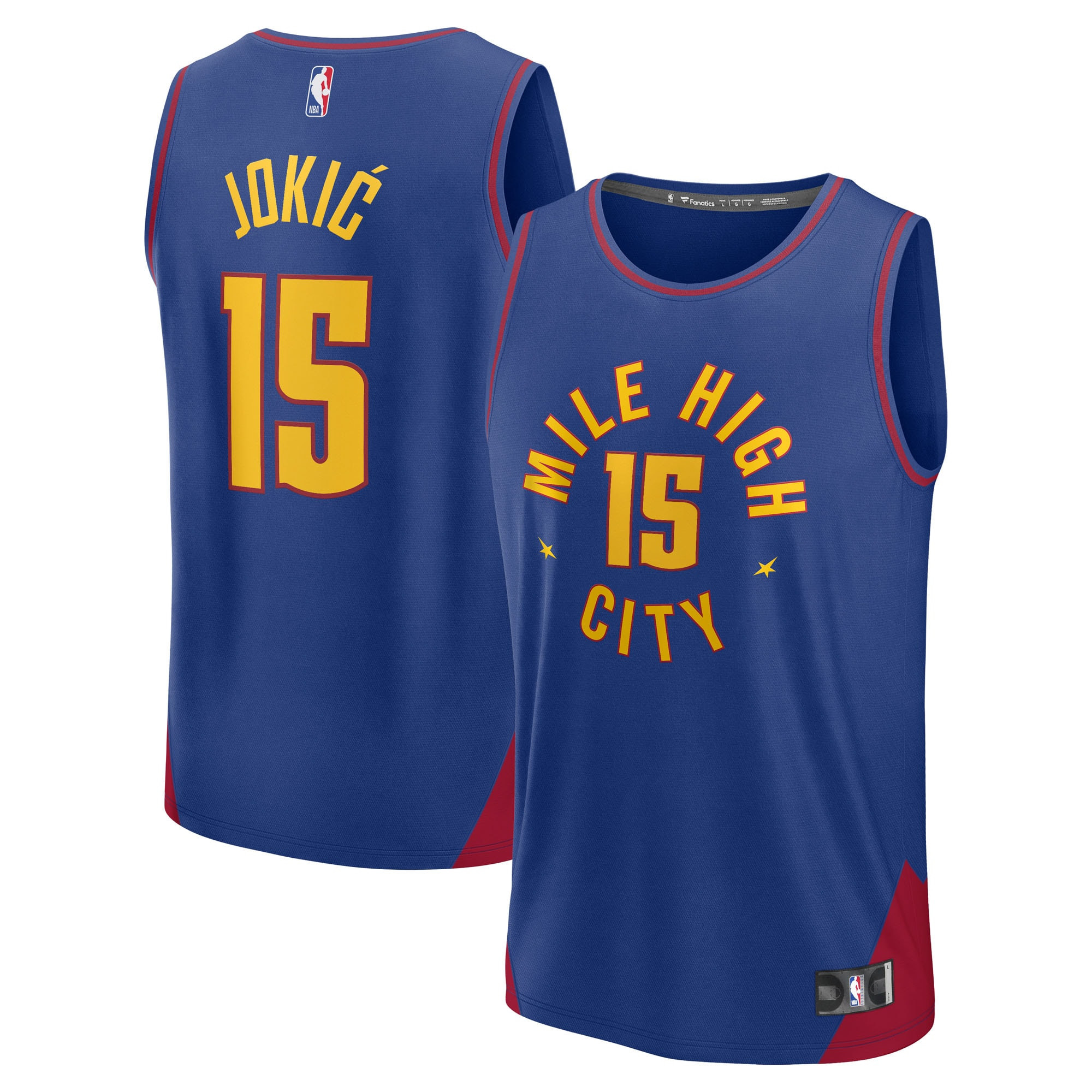 Nikola Jokic Denver Nuggets Fanatics Youth Fast Break Replica Player Jersey - Statement Edition -... | Fanatics