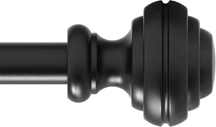 Curtain Rods for Windows 48-84 inch,3/4 inch Heavy Duty Adjustable Decorative Curtain Rod with Mo... | Amazon (US)