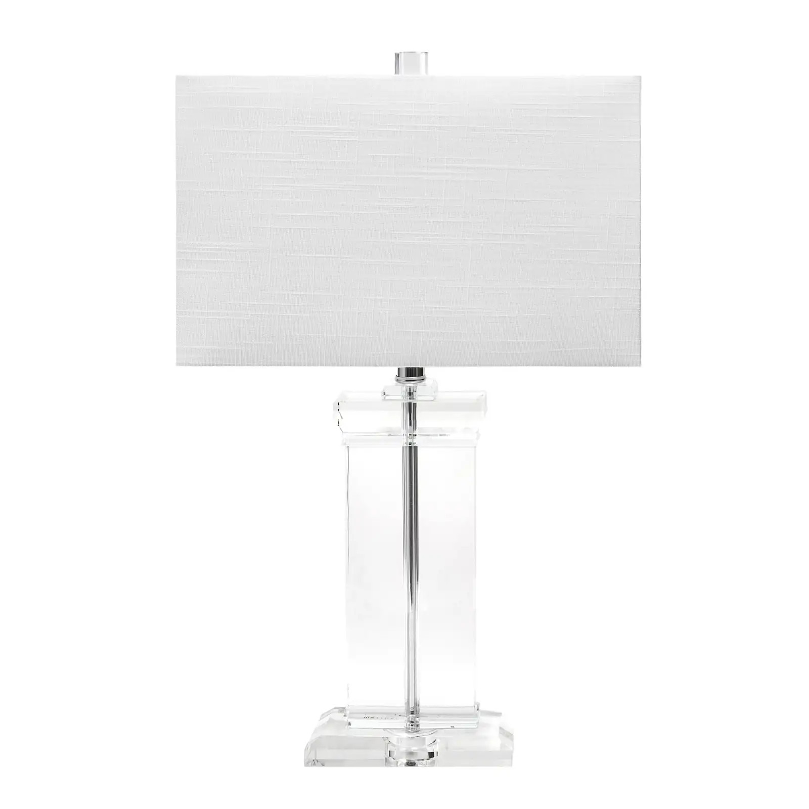 25-inch Helena Crystal Ionic Column Table Lamp | Annie Selke