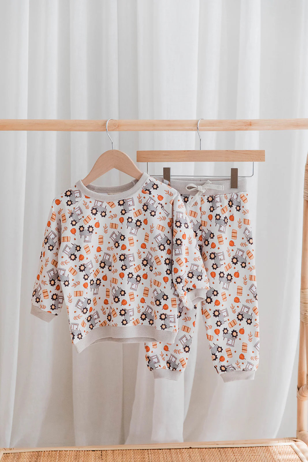 Baby & Toddler Tractor Sweat Set | Cozy Farm-Themed Outfit | Ollie's Day