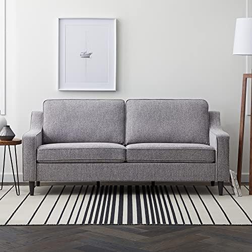 Edenbrook Jensen Upholstered Sofa with Scooped Arms - Seats Three -Transitional Style -Multiple Colo | Amazon (US)