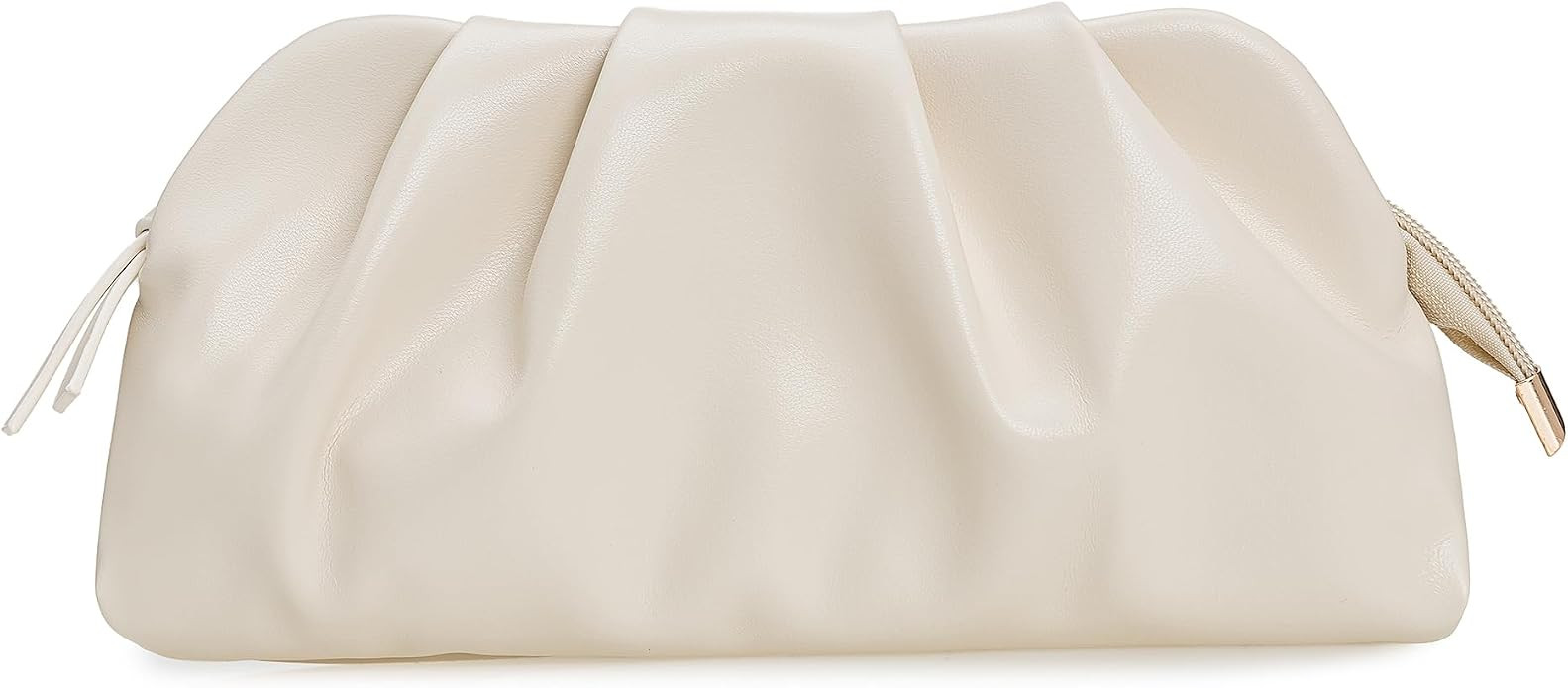 Dressy PU Clutch Purse for Women Formal Soft Pleated Vegan Leather Evening Bag for Wedding/Prom/C... | Amazon (US)