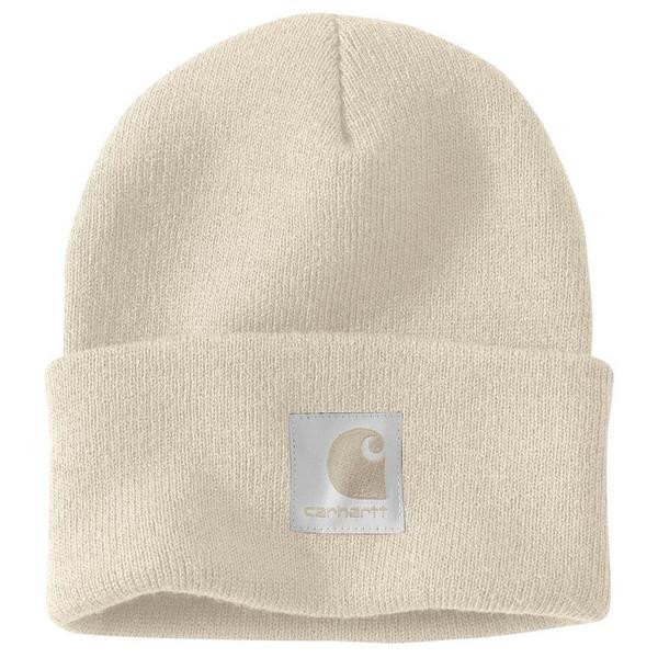Carhartt Knit Satin-Lined Beanie One Size Oat Milk | Scheels Sports