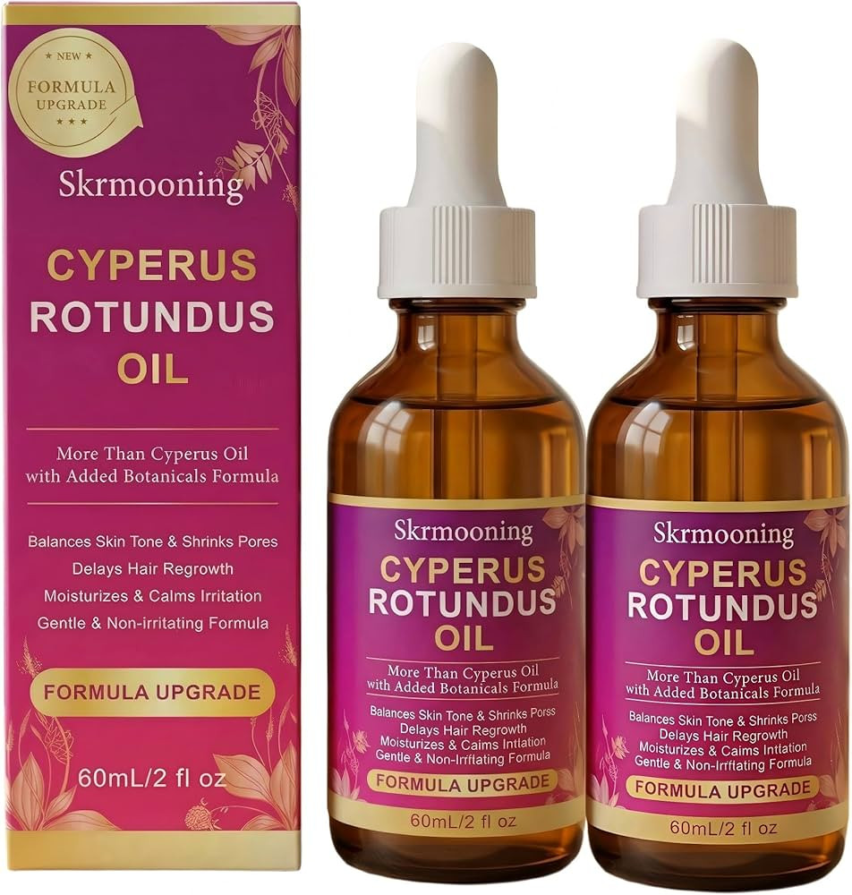 Cyperus Rotundus Oil 2PCS Hair Removal Oil with Aloe Vera & Jojoba Oil Natural Hair Inhibitor Oil... | Amazon (US)