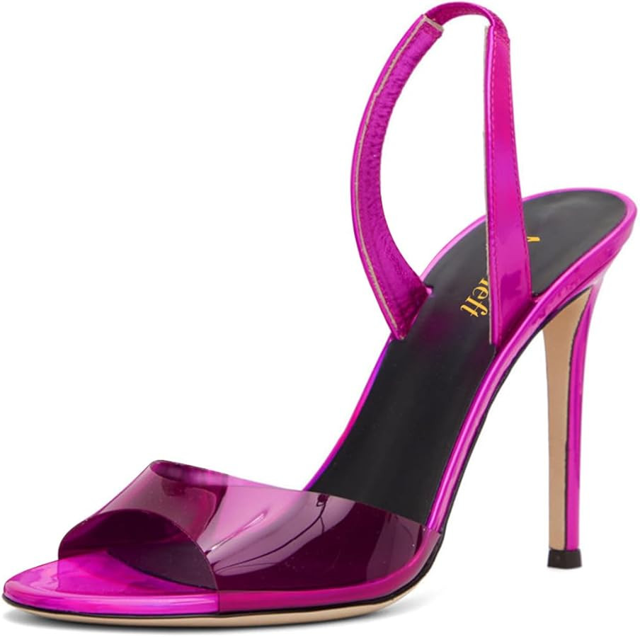 miss left Women Sexy Open Toe Stiletto High Heel Sandals Back Strap Slingback Slip on Party Dinne... | Amazon (US)