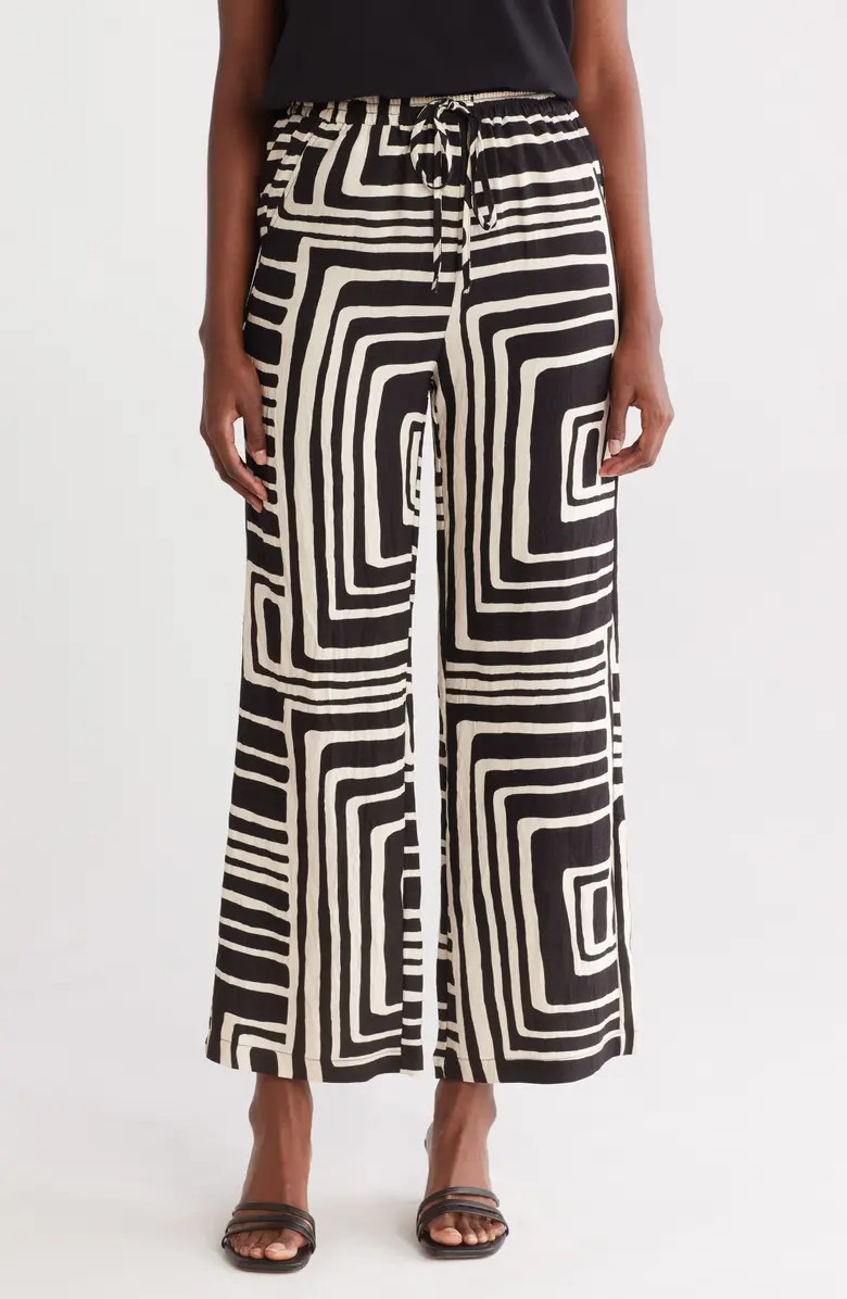 MELLODAY Abstract Print Wide Leg Pants | Nordstromrack | Nordstrom Rack