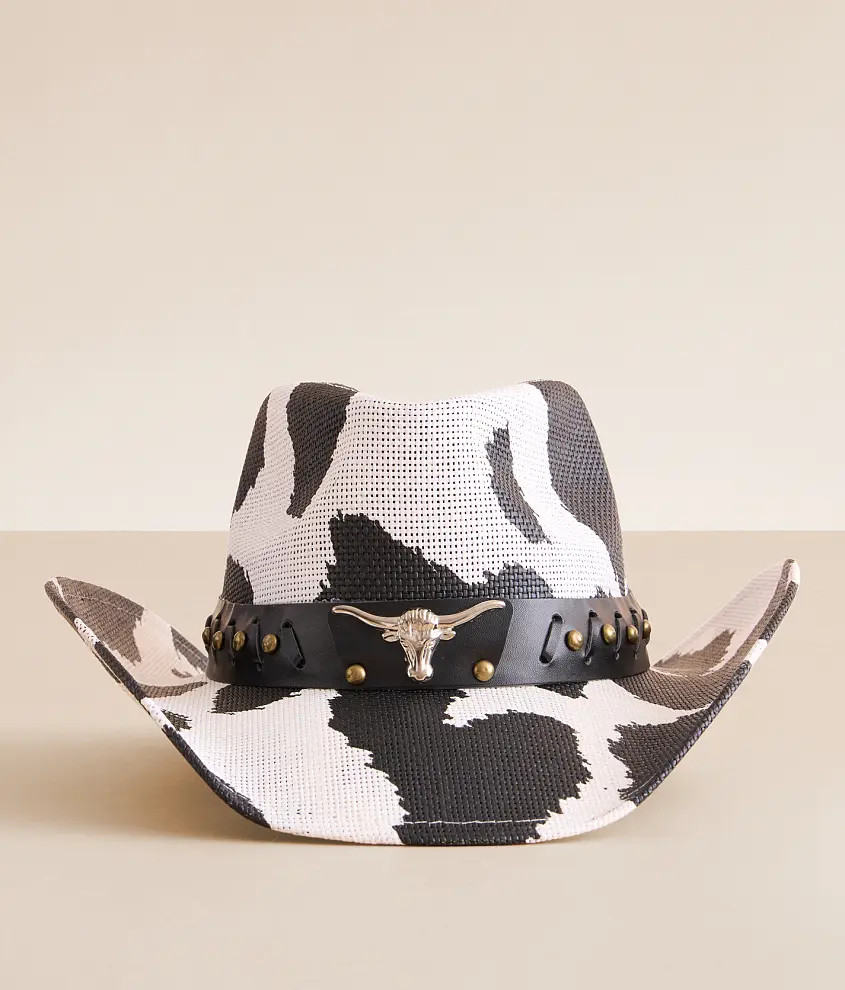 Cow Print Cowboy Hat | Buckle