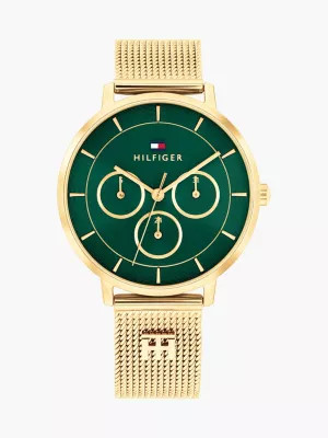 Vergoldete Uhr mit Mesh-Armband | Tommy Hilfiger (DE)