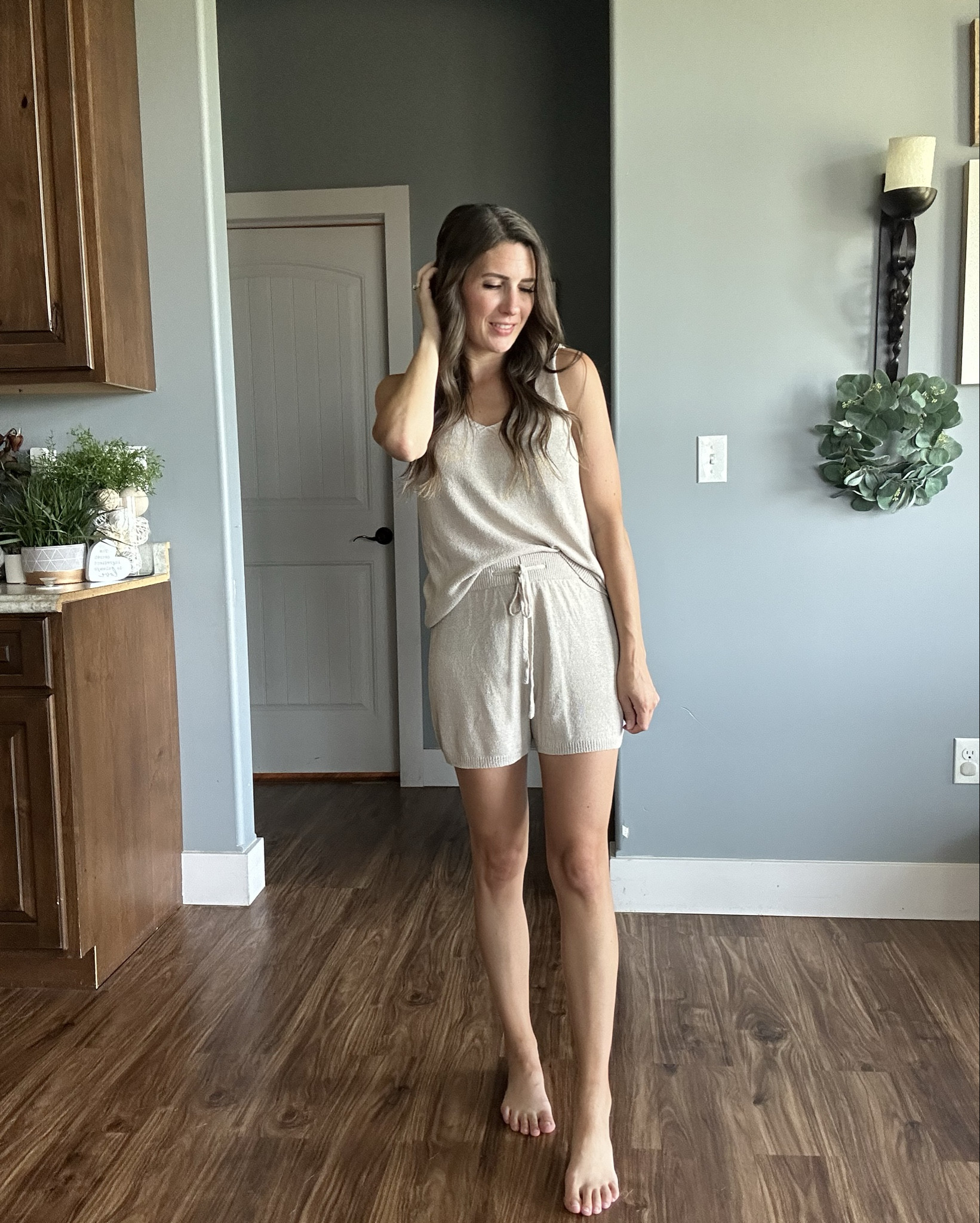 I have been loving this comfy set. 

I use it more for a lounge set, but I would definitely wear this to drop off and pick up my kids from school! 

I am wearing size small. 

#LTKSeasonal #LTKFindsUnder50 #LTKStyleTip