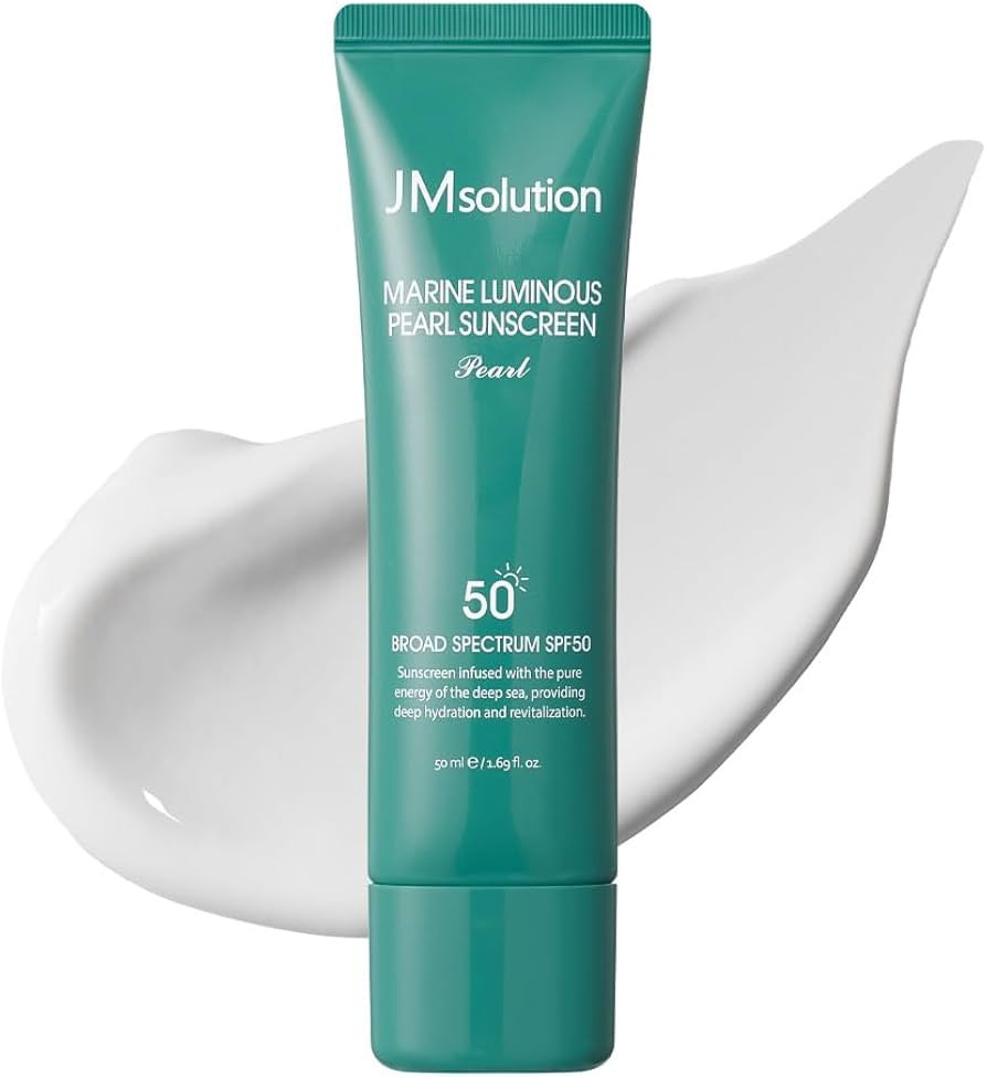 JMsolution Marine Luminous Pearl Sunscreen SPF50 Broad Spectrum UV Protection, Moisturizing & Lig... | Amazon (US)