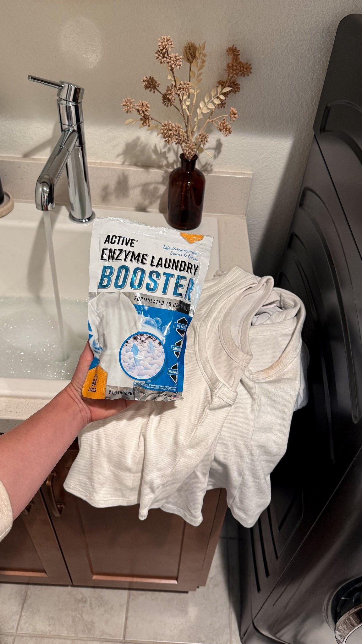 Amazon find that actually works! My tanks + tees were looking so dingy, but this enzyme booster brought them back to life! 

#LTKHome #LTKKids #LTKmomlife