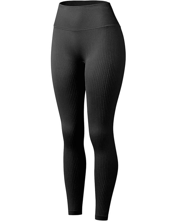 XIAOBU Skinny Yoga Pants Womens High Waist Tummy Control Workout Tights Solid Seamless Running Le... | Amazon (US)
