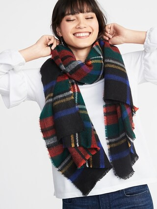 Flannel Blanket Scarf for Women | Old Navy US