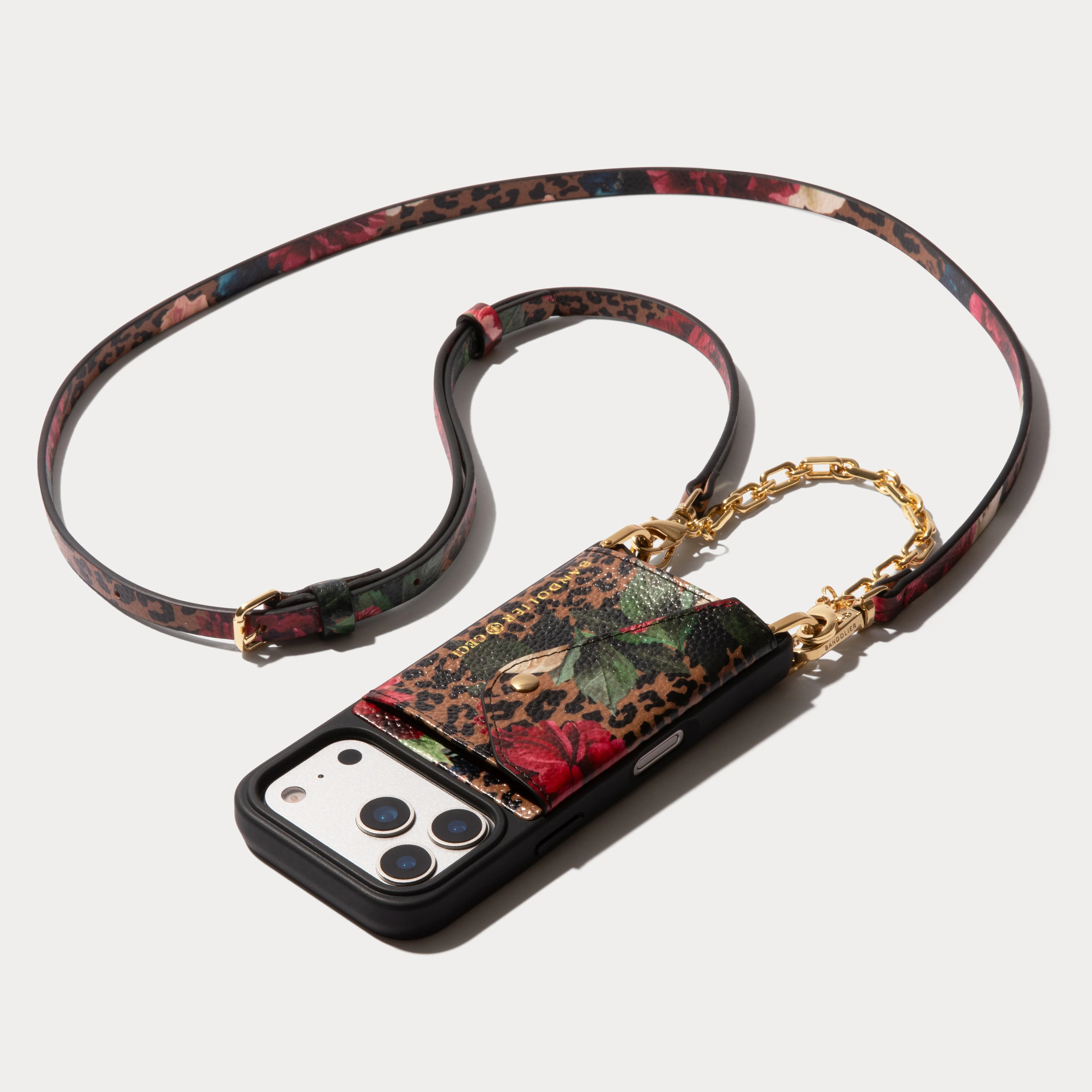 Valentina Duet - Ceci Dark Floral Cheetah/Gold | Bandolier