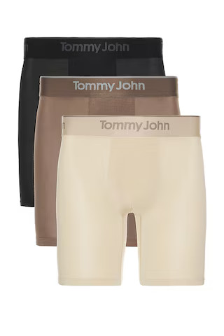 Tommy John Second Skin Modal 3 Pack 6" Boxer Brief in Black, Cement, & Falcon from Revolve.com | Revolve Clothing (Global)