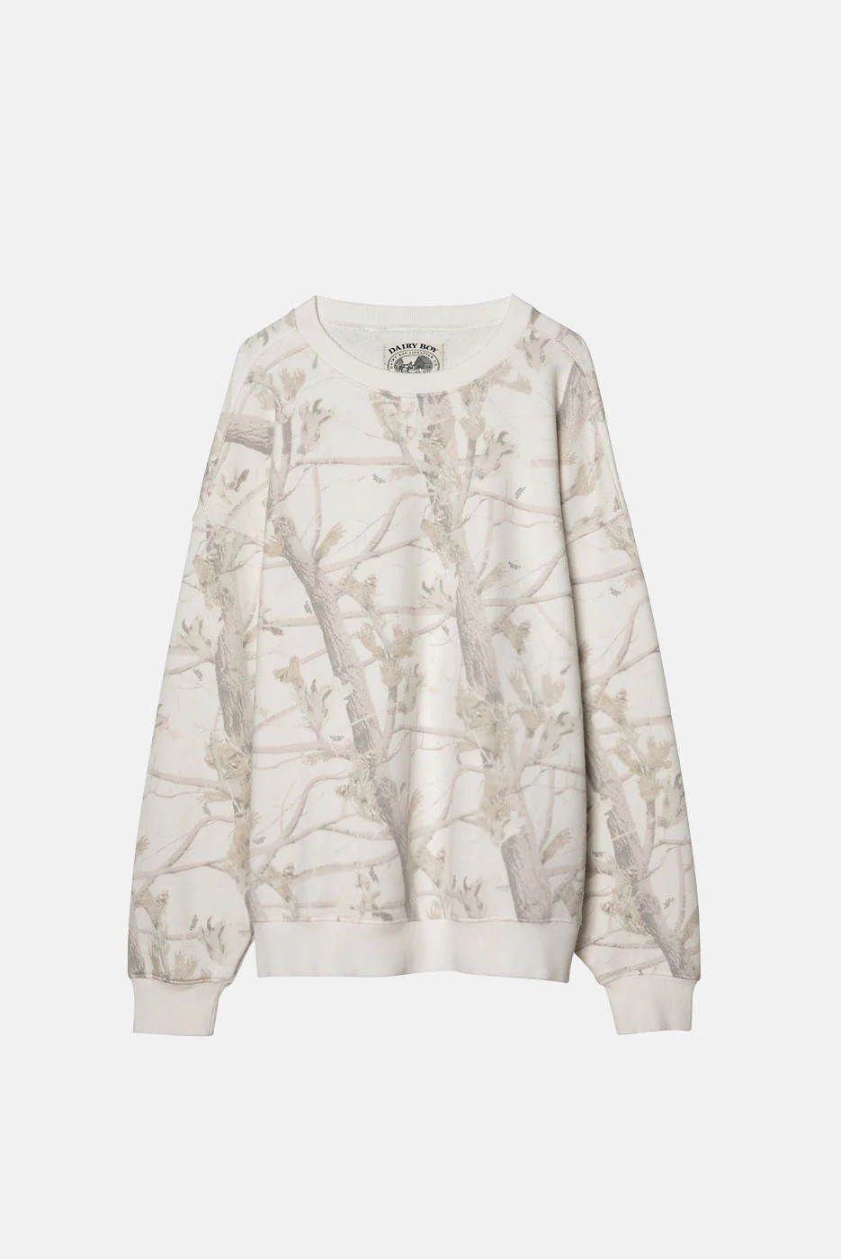 Oversized Crewneck - Woodland Camo | Dairy Boy