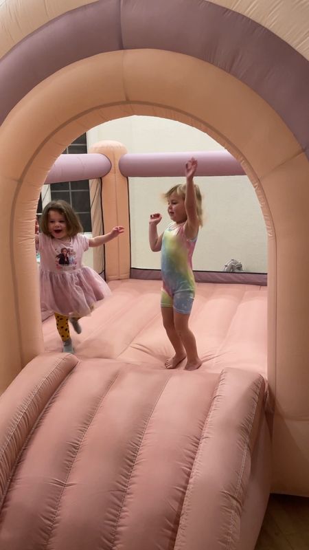 Kids pink bouncy house - perfect indoor kids activity and to run their energy during winter!! 

#LTKHoliday #LTKSeasonal #LTKhome