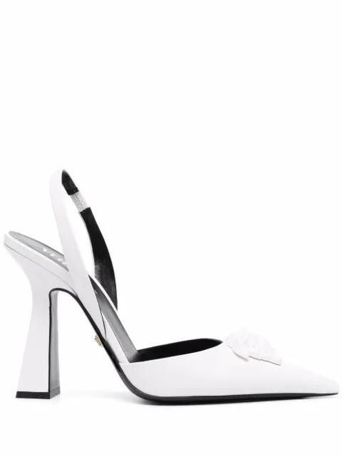 Versace La Medusa Slingback Pumps - Farfetch | Farfetch Global