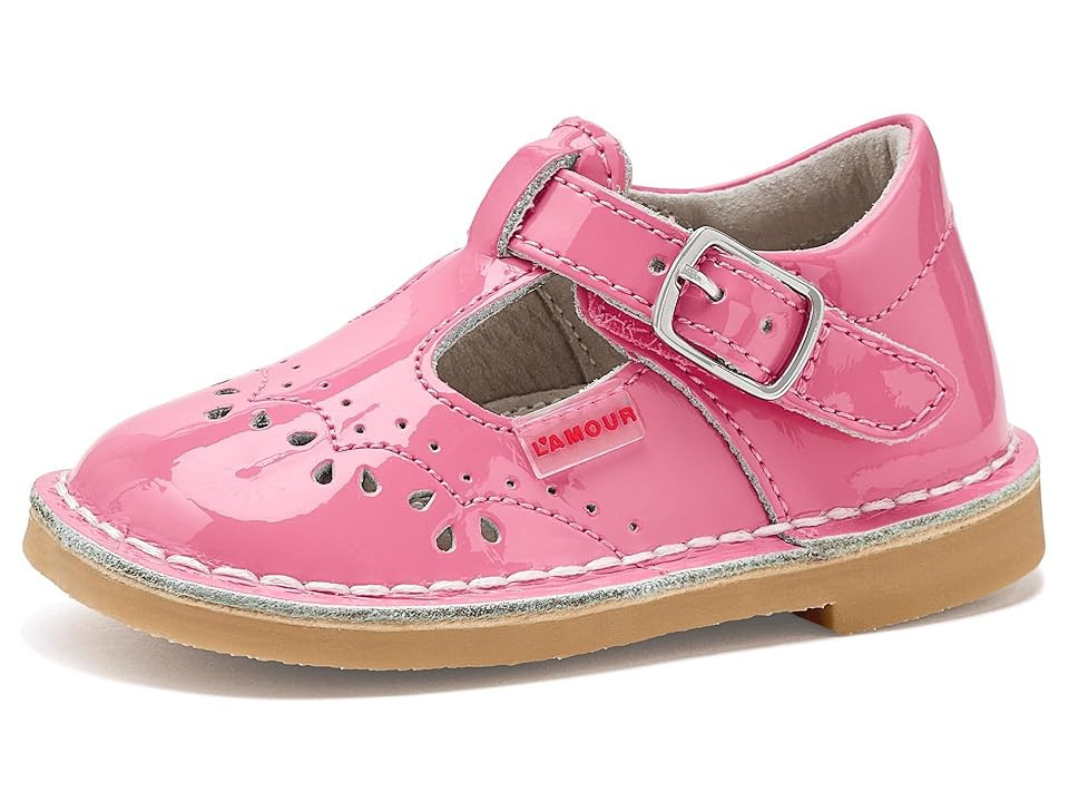 L'Amour Shoes Kids Ruthie (Toddler/Little Kid) Girls Shoes Patent Malibu Pink: 10 Toddler M | Zappos.com