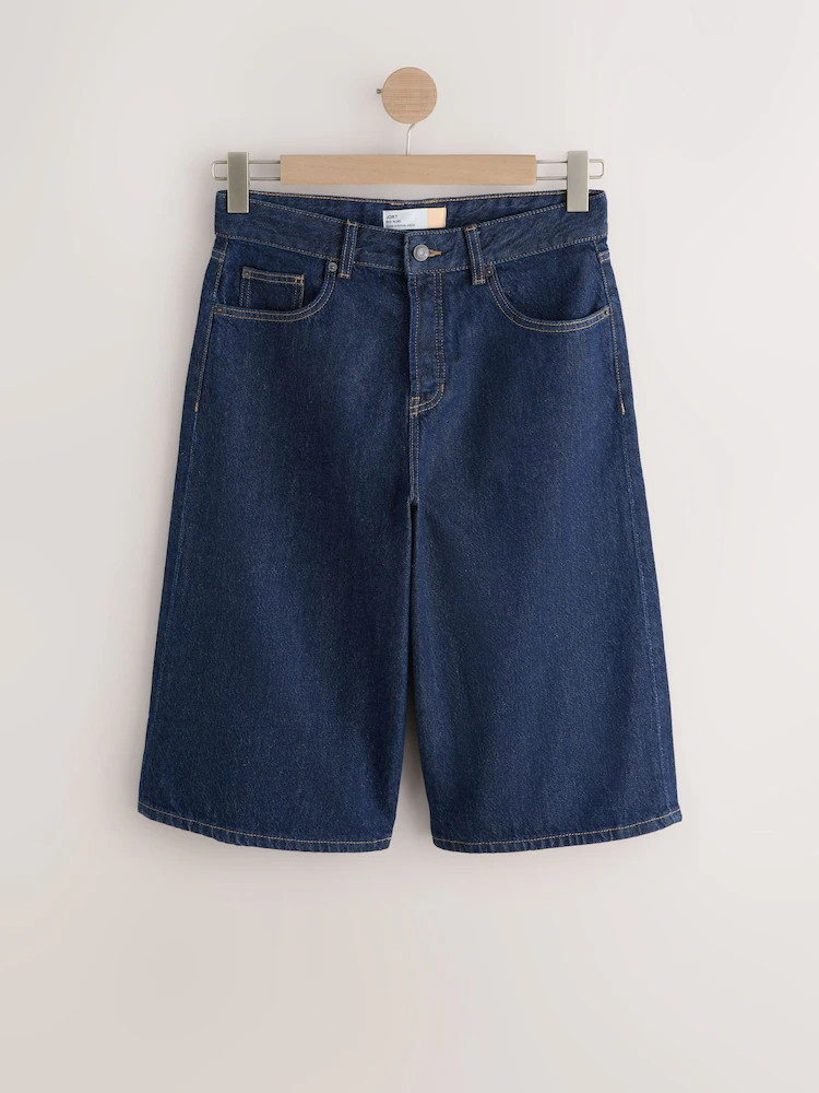 Indigo Blue Bermuda Denim Jort Shorts | Next US