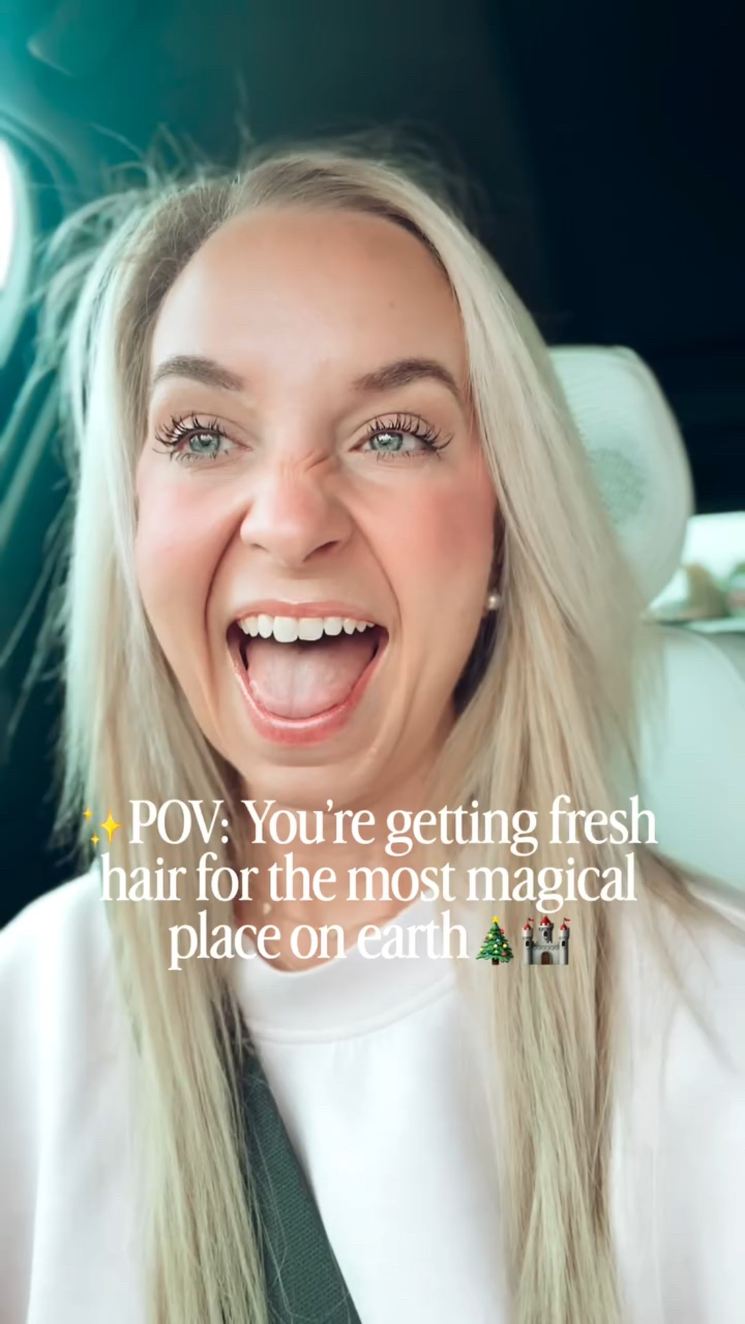 It’s HAIR DAY! 🎀✨with the BEST @kristin_fringehairco 

Getting a fresh color and 20-inch @bellamihair extensions because I need that ✨fresh hair for the most magical place on earth✨ at the merriest time of the year 🎄🏰

There’s just something about a new hair day that makes you feel like a princess again, ready to twirl down Main Street with a little extra bounce 💁🏼‍♀️💫

Tell me you’re a Disney girl without telling me you’re a Disney girl 😜💖

#disneycontentcreator #disneyparks #hairextensions #blonde #waltdisneyworld