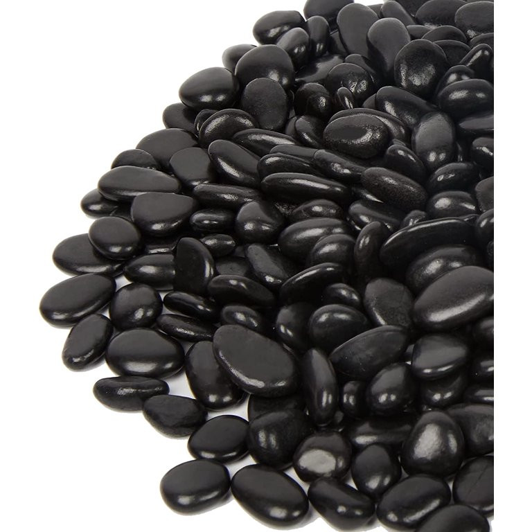 10 Pounds Black Pebbles, 3/8 to 1/2 Inch Natural Black River Rocks for Vase, Garden, Landscaping,... | Walmart (US)