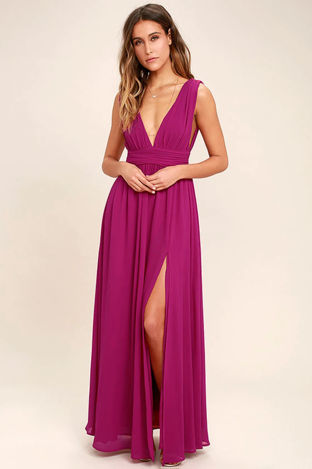 Heavenly Hues Magenta Maxi Dress | Lulus (US)