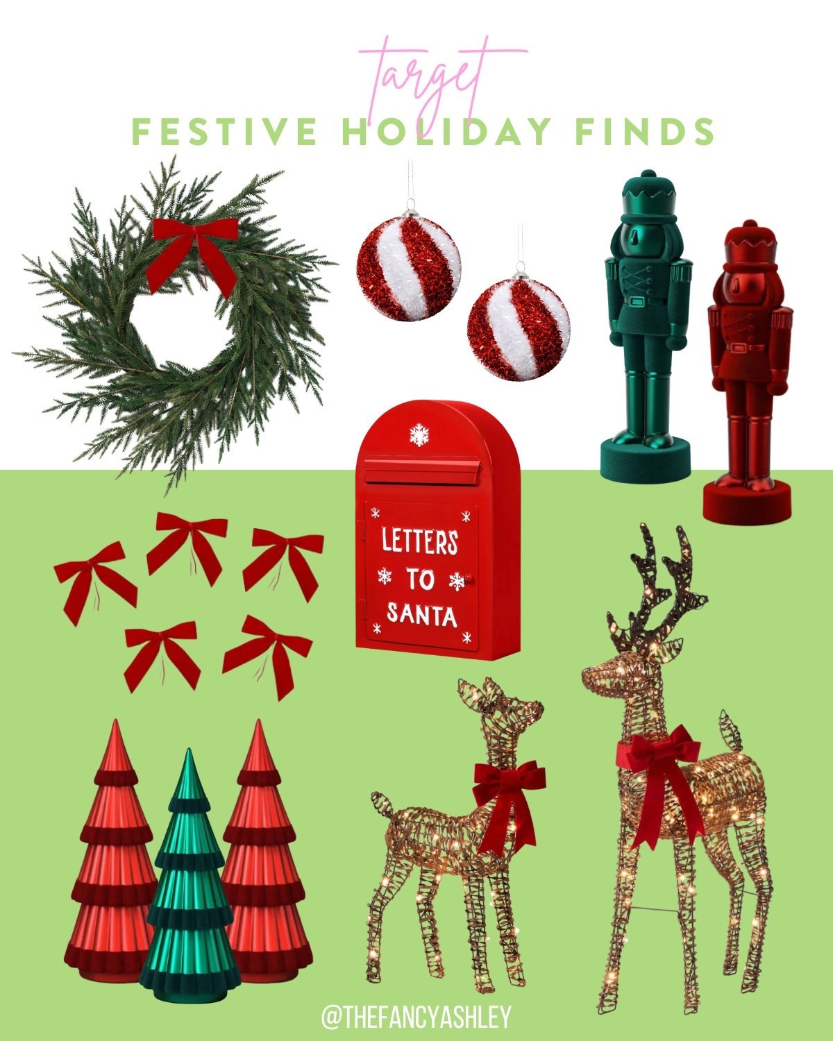 Target festive holiday home decor finds! Sharing more fab holiday home finds from Target - super cute deer, love the striped ornaments and the velvet nutcrackers are so cute! Fun and festive touches to add to your home! Target holiday | Christmas decor | holiday decorations | nutcrackers | ornaments | Target home | seasonal decor | holiday finds

#LTKSeasonal #LTKHome #LTKHoliday
