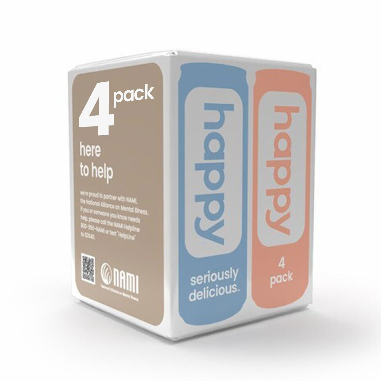 Happy Coffee Cold Brew, 11 oz. Cans, 4 Count, Notes of Chocolate & Genius, 100% Arabica Beans, no... | Amazon (US)