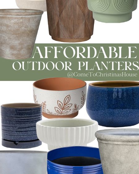 Beautiful (and affordable) outdoor planter pots! See the next 2 slides for 2 I just made up for teachers. These last & hold up so well over time. 

#LTKFindsUnder50 #LTKHome #LTKFamily