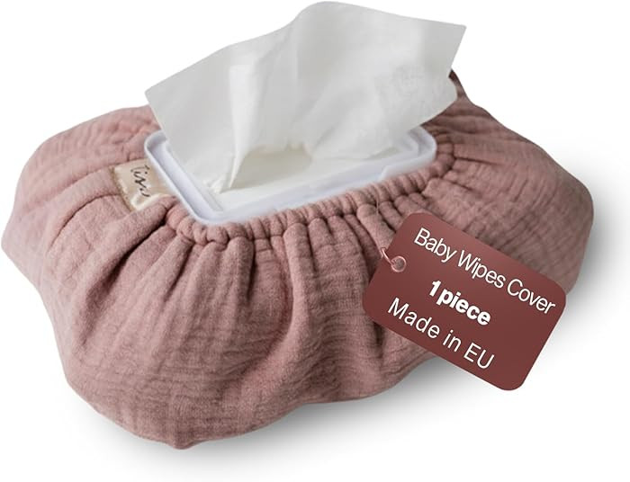Baby Wipes Cover – Universal Size, One Size Fits All Wipes Packages | Muslin Cotton Tissue Cove... | Amazon (US)