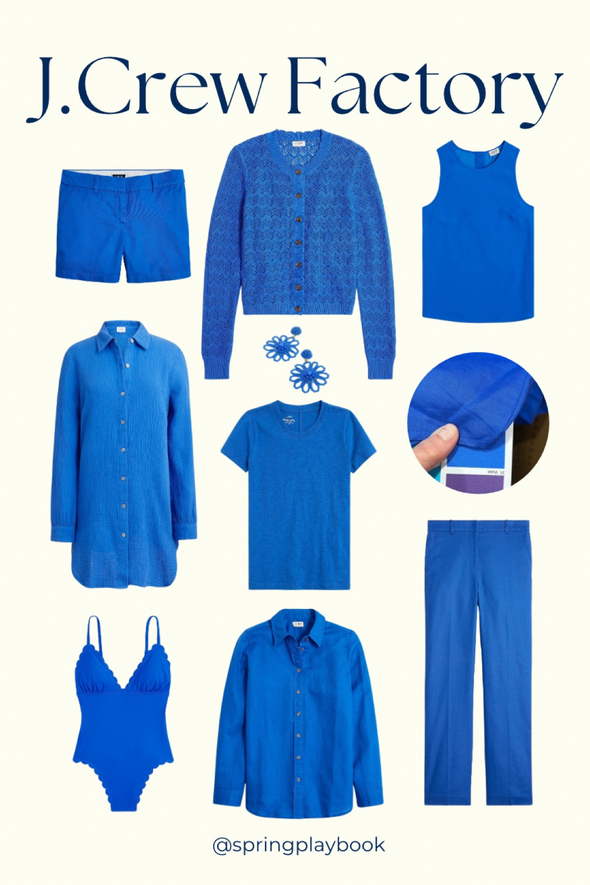 Bright Grotto at J.Crew Factory is going to be well loved by all Springs! Some Clear Winters may love this color as well. 

#createdcolorful #createdcolorfulspring #hocspring #tcispring #pcaspring #lightspring #warmspring #truespring #brightspring #clearspring #paintboxspring #bluespring

#LTKSwim #LTKOver40 #LTKSaleAlert