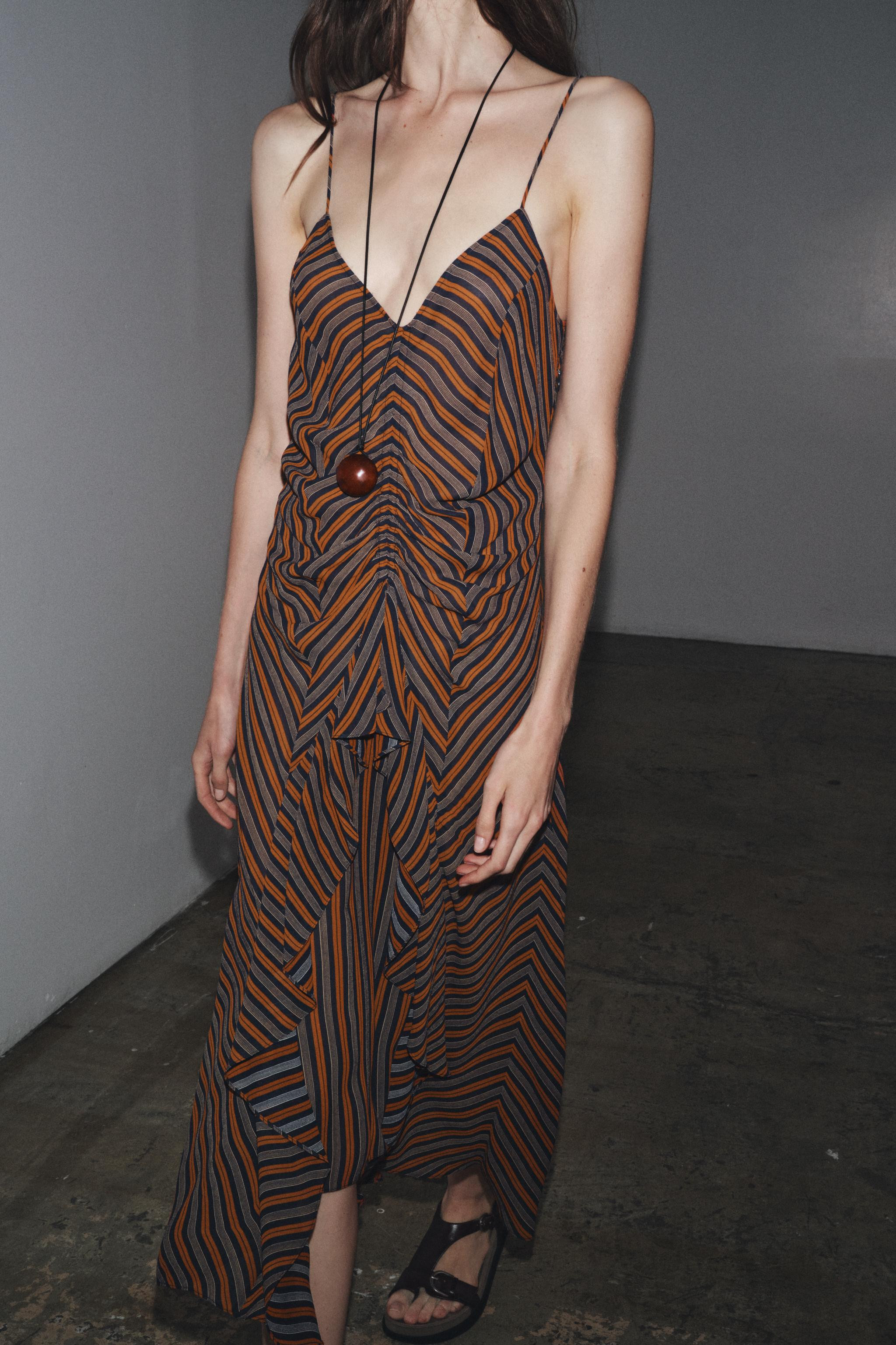 ZW COLLECTION STRIPED SLIP DRESS | Zara US
