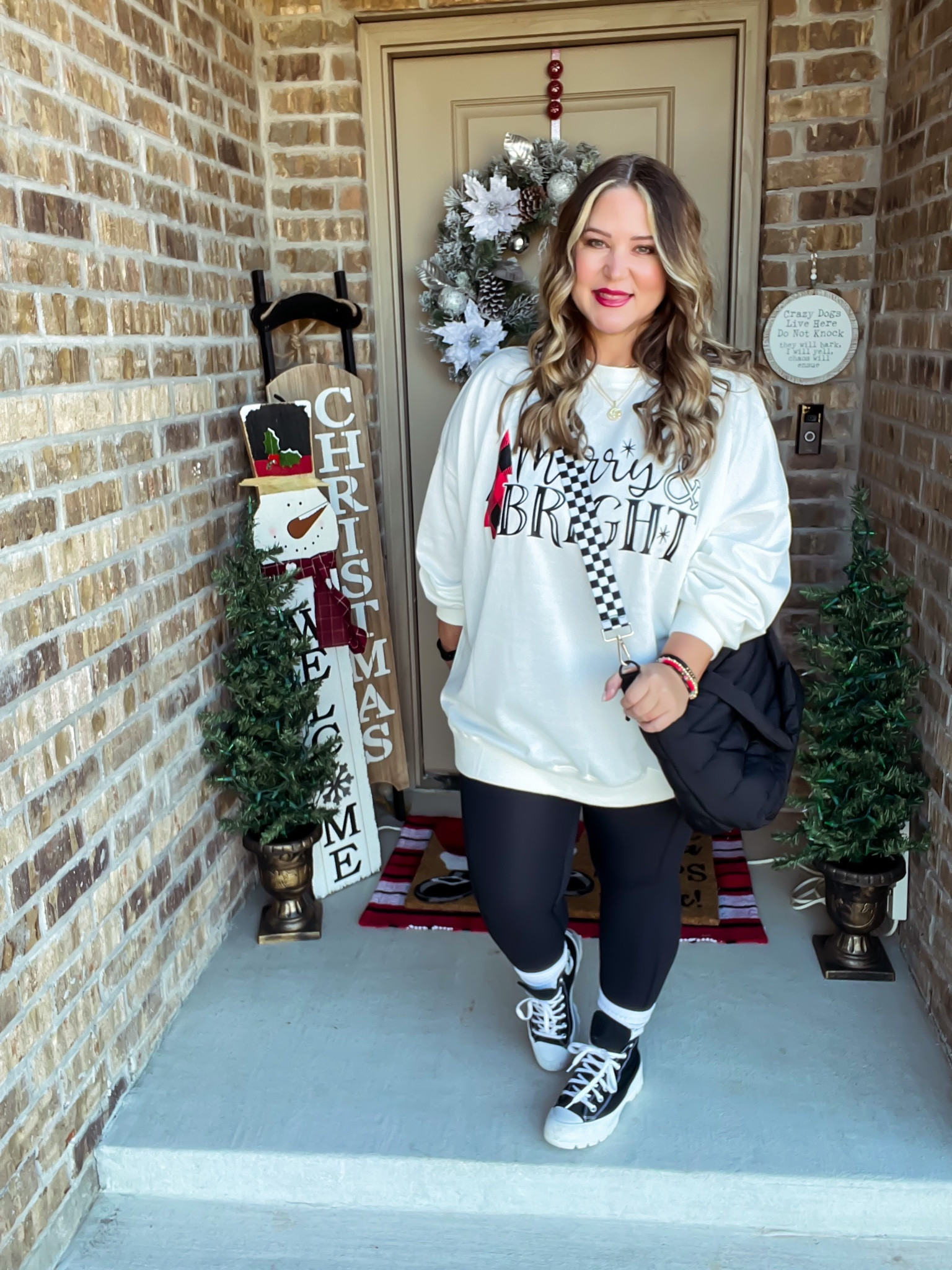 Sweatshirt size xxl
Leggings size xl 25 inch 
Shoes tts 

#LTKSeasonal #LTKHoliday #LTKcurves