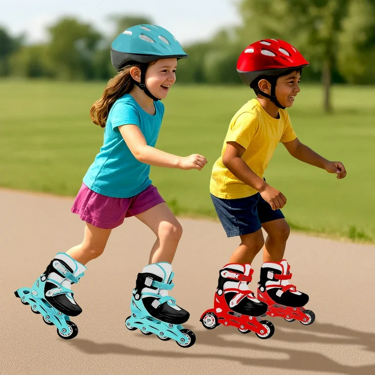 HALO Rise Above Jr. 3-Piece Adjustable Inline Skates Combo Set - Red - Skates and Helmet- Youth-J... | Walmart (US)